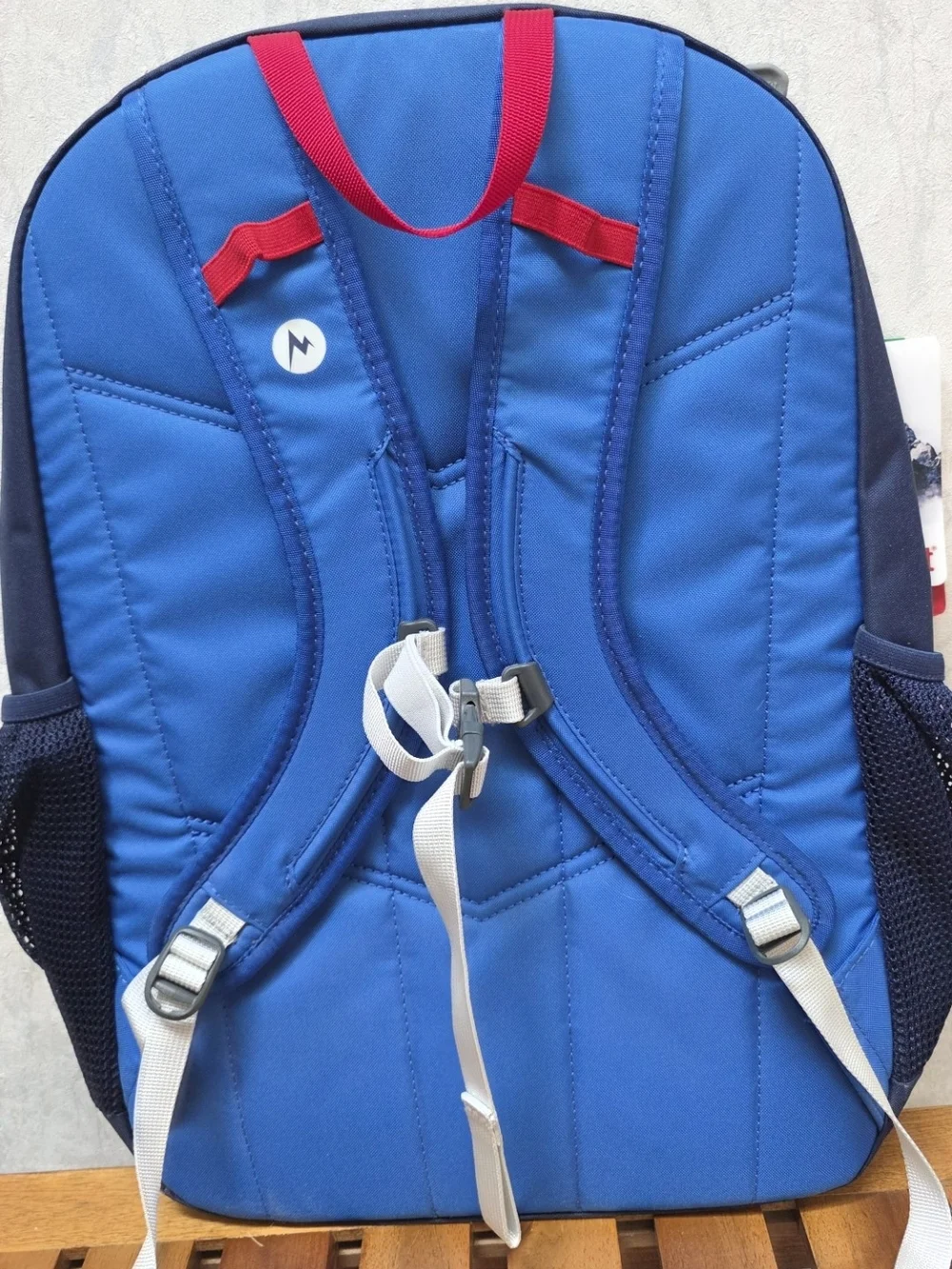 Marmot Navy and Bright Blue Men's Arbor Backpack with Red Accents